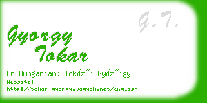 gyorgy tokar business card